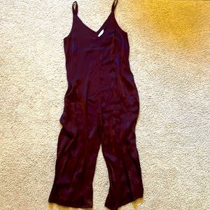 Lacausa plum romper/jumpsuit